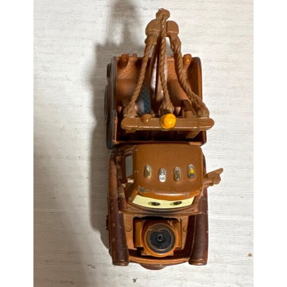 Disney Pixar Cars Tow Mater Diecast Toy Truck 3.5" Brown & Blue Vintage Look - Picture 7 of 10